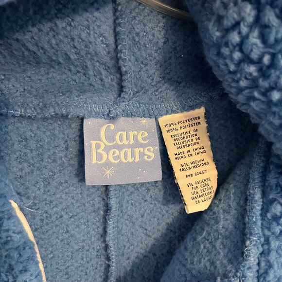 Care Bears Grumpy Bear Pajama Adult Sz Medium Blue Sleepwear Jumpsuit One Piece - Picture 5 of 10